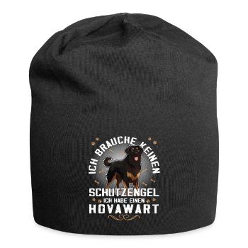 Hovawart besitzer Bauernhund Reinrassig Hovawart - Jersey-Beanie - Schwarz - Vorne