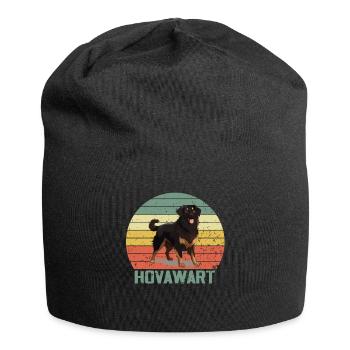 Hovawart besitzer Bauernhund Reinrassig Retro - Jersey-Beanie - Schwarz - Vorne
