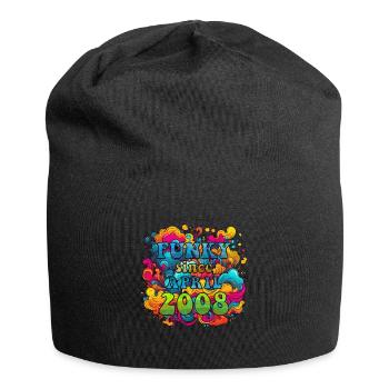 Funky Geburtstag: April 2008 - Psychadelic - Jersey-Beanie - Schwarz - Vorne