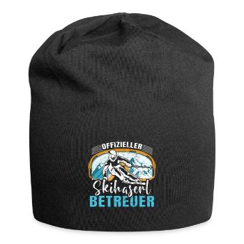 Offizieller Skihaserl Betreuer Skihasen Pisten - Jersey-Beanie - Schwarz - Vorne