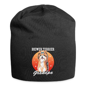 Biewer Terrier Grandpa Dog Owner Gift - Jersey Beanie - black - Front