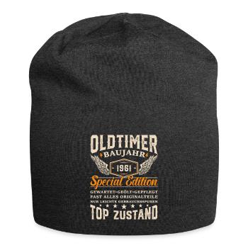 1961 Vintage Geburtstagsgeschenk - Jersey-Beanie - Anthrazit - Vorne