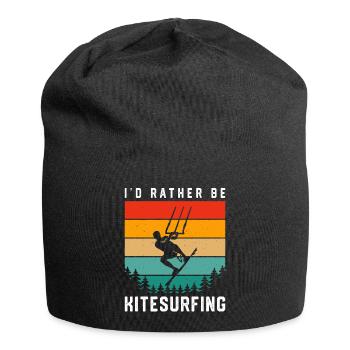 Kitesurf Kitesurfer Kiteboard Kitesurfing - Jersey Beanie - black - Front