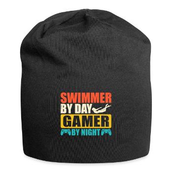 Schwimmen Schwimmer - Jersey-Beanie - Schwarz - Vorne