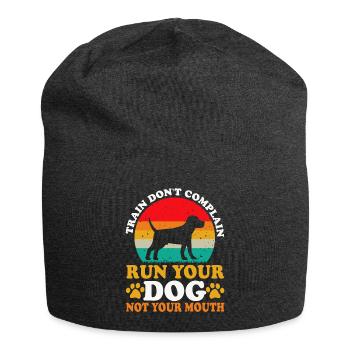 Dog dog training - Jersey Beanie - charcoal grey - Front