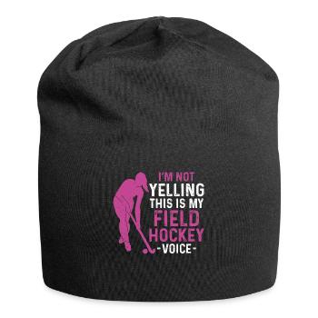 Field Hockey I'm Not Yelling This - Jersey Beanie - black - Front