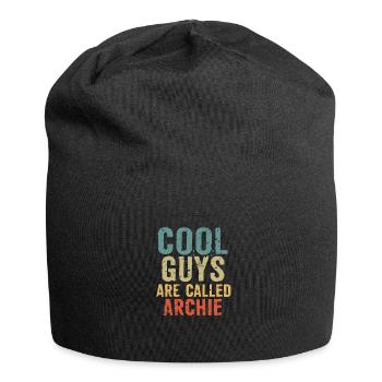 Cool guys are called archie - Jersey Beanie - black - Front