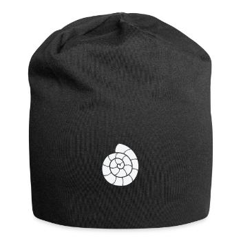 Schneckenhaus Spirale Schneckentier - Jersey-Beanie - Schwarz - Vorne