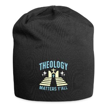 La théologie compte pour tous Théologien religieux biblique - Bonnet en jersey - noir - Devant