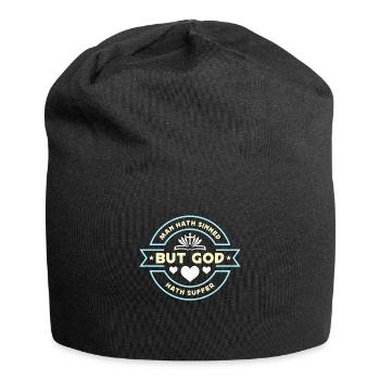Theology Man Hath Sinned But God Hath Religious - Jersey Beanie - black - Front