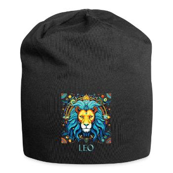 Aimez votre symbole du zodiaque Lion Hommes et Femmes - Bonnet en jersey - noir - Devant