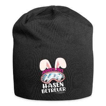Apres-Ski Hasen Betreuer Skihaserl Skihase - Jersey-Beanie - Schwarz - Vorne