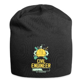 Futur métier d’ingénieur civil Génie civil - Bonnet en jersey - noir - Devant