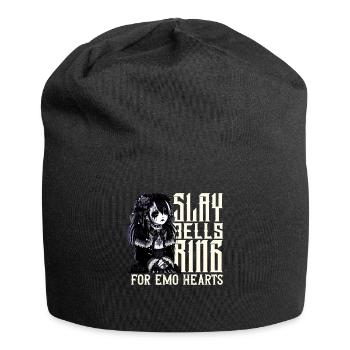 Sonnerie Slay Bells pour Emo Hearts Emocore Esthétique - Bonnet en jersey - noir - Devant