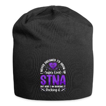 I never dreamed - STNA State tested the - Jersey Beanie - black - Front