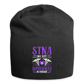 Are Just Superheroes - STNA State Tested Nursing - Jersey Beanie - black - Front