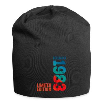 Since December 1983 Year 1983 Retro Vintage 1983 - Jersey Beanie - black - Front
