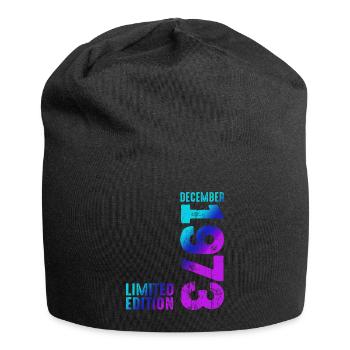 Since December 1973 Year 1973 Retro Vintage 1973 - Jersey-Beanie - Schwarz - Vorne