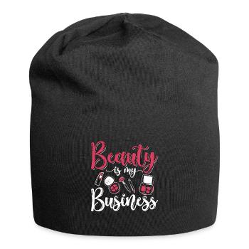 Cosmétologie La beauté est mon entreprise Services de beauté - Bonnet en jersey - noir - Devant
