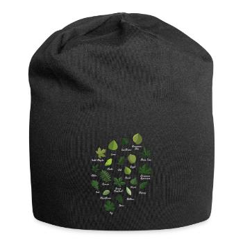 Leaves, Varieties, Trees, Forest, Nature, Plant - Jersey Beanie - black - Front
