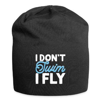 Schwimmen Schwimmer - Jersey-Beanie - Schwarz - Vorne
