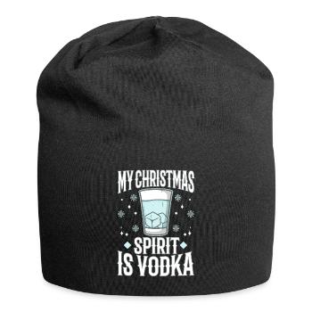 Mon de Noël est la vodka - Bonnet en jersey - noir - Devant