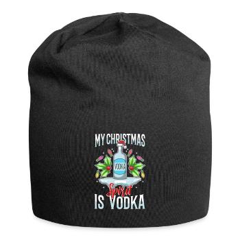 Mon de Noël est la vodka - Bonnet en jersey - noir - Devant