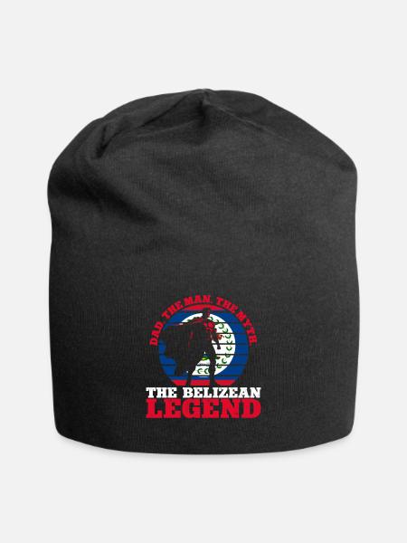 Belize Flagge Belizer - Jersey-Beanie - Schwarz