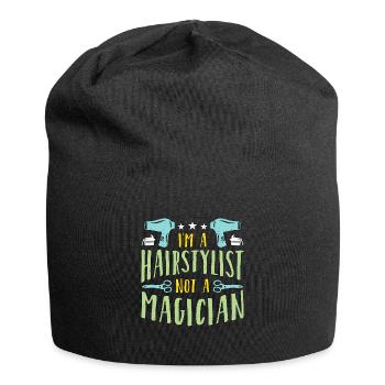I'm A Hairstylist Not A Magician Salon Haircutter - Jersey Beanie - black - Front