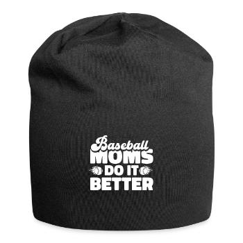 Baseball Baseball Maman - Bonnet en jersey - noir - Devant