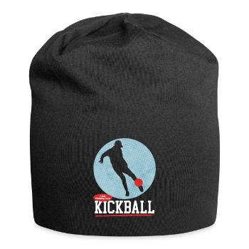 Kickball Kickball Player Kickballer Cadeau - Bonnet en jersey - noir - Devant