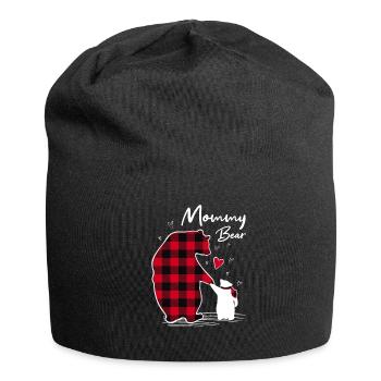 Mommy Bear - Jersey-Beanie - Schwarz - Vorne