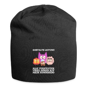 Anstaltleitung Alle Vögel Hören Auf Mein Kommando - Jersey-Beanie - Schwarz - Vorne