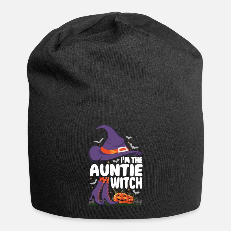 I'm the Auntie Witch - Jersey-Beanie - Schwarz