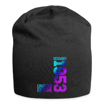Since December 1953 Year 1953 Retro Vintage 1953 - Jersey Beanie - black - Front
