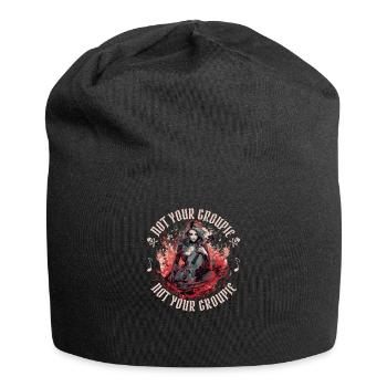 Cello Player Cellist Gothic Witchcraft Funny - Jersey Beanie - black - Front