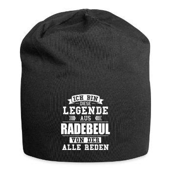 Stadt Radebeul Deutschland Legende Spruch - Jersey-Beanie - Schwarz - Vorne
