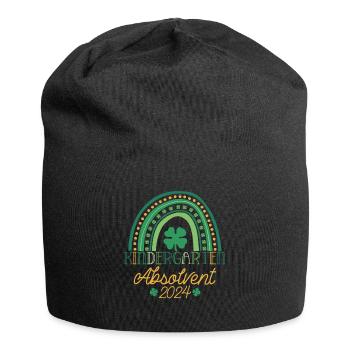 Kindergarten Absolvent 2024 Regenbogen Einschulung - Jersey-Beanie - Schwarz - Vorne