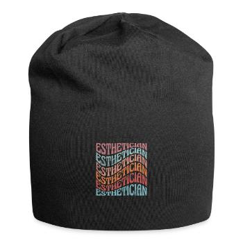 Kosmetikerin - Jersey-Beanie - Schwarz - Vorne