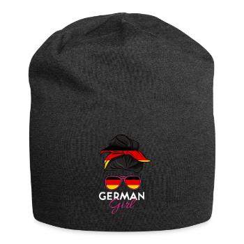 Fille allemande - Bonnet en jersey - charbon - Devant