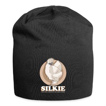 Silkie Chickens Silkie Chicken Cadeau - Bonnet en jersey - noir - Devant