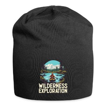 WILDERNESS EXPLORATION - Jersey Beanie - black - Front