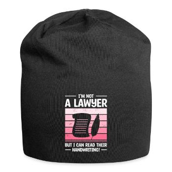 Je ne suis pas avocat, mais je peux lire leur écriture - Bonnet en jersey - noir - Devant