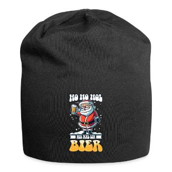 Ho Ho Hol mir mal ein Bier - Jersey-Beanie - Schwarz - Vorne