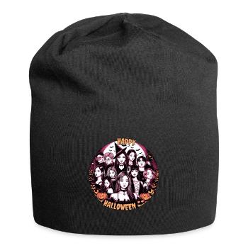 Kpop Halloween shirt. Spooky and cute Asian style - Jersey Beanie - black - Front