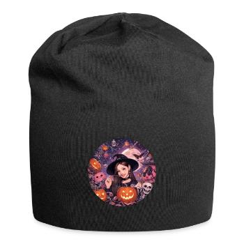Halloween-Design im KPOP-Stil für gruselige K-Pop-Fans - Jersey-Beanie - Schwarz - Vorne