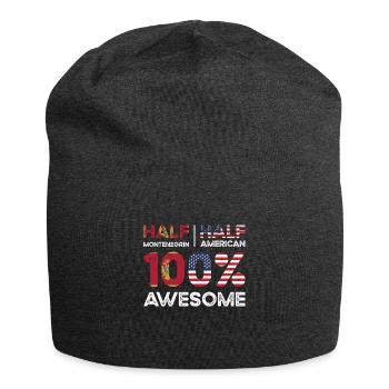 Montenegrin American Patriot USA Grown Montenegro - Jersey Beanie - charcoal grey - Front
