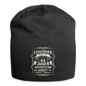Legendär seit 64 Jahren - Jersey-Beanie - Schwarz - Vorne