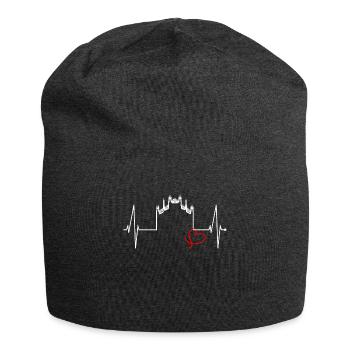Mailand Skyline Italien Herzschlag Fan Love Milano - Jersey-Beanie - Anthrazit - Vorne