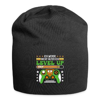 Video Spieler B-Day Werde nicht Älter Ich Level Up - Jersey-Beanie - Schwarz - Vorne